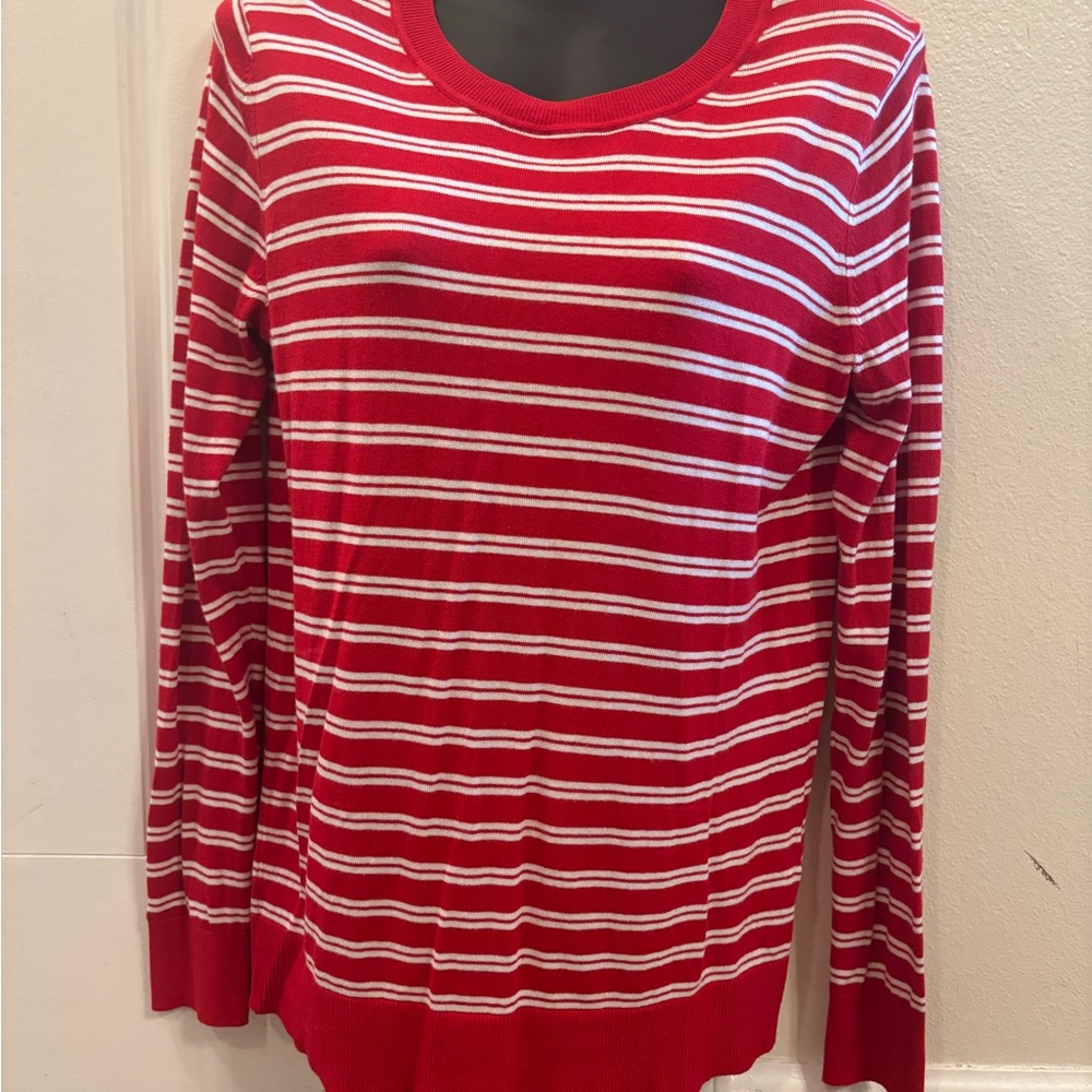 Red Striped Women's Top